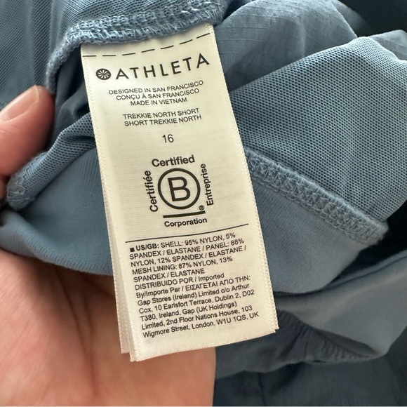 Athleta Trekkie North Shorts Blue Size‎ 16 - Picture 3 of 8